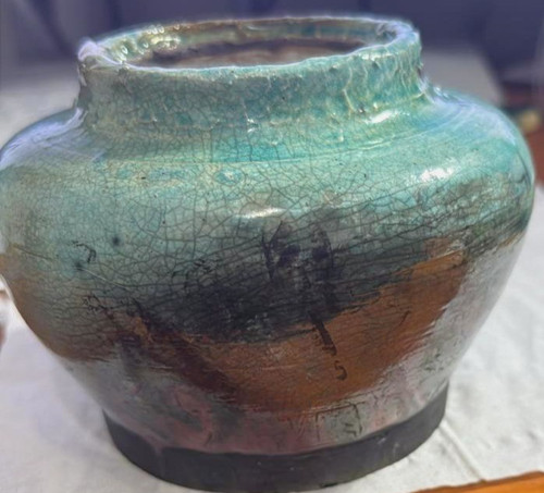 Small pottery vase - small,